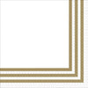Classic Stripe Gold Beverage Napkins