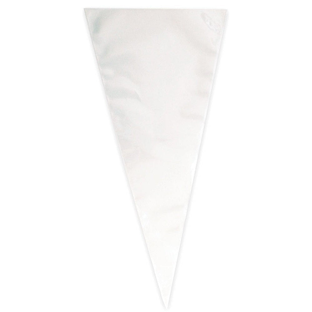 Clear Large Cone Cellophane Bags, 25 Count