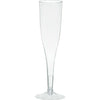 Clear Plastic Champagne Flutes - Big Party Pack