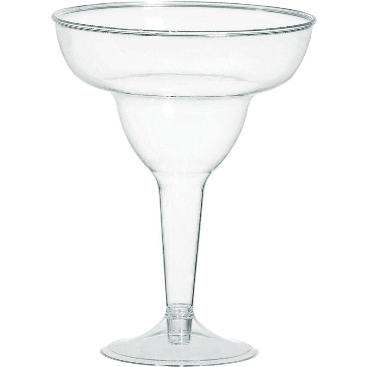 Clear Plastic Margarita Glasses - Big Party Pack