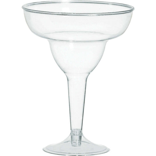 Clear Plastic Margarita Glasses - Big Party Pack