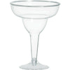 Clear Plastic Margarita Glasses - Big Party Pack