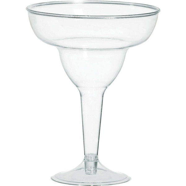 Clear Plastic Margarita Glasses - Big Party Pack