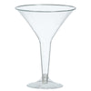 Clear Plastic Martini Glasses - Big Party Pack