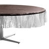 Clear Round Plastic Table Cover, 84"