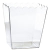 Clear Scalloped Container, Medium