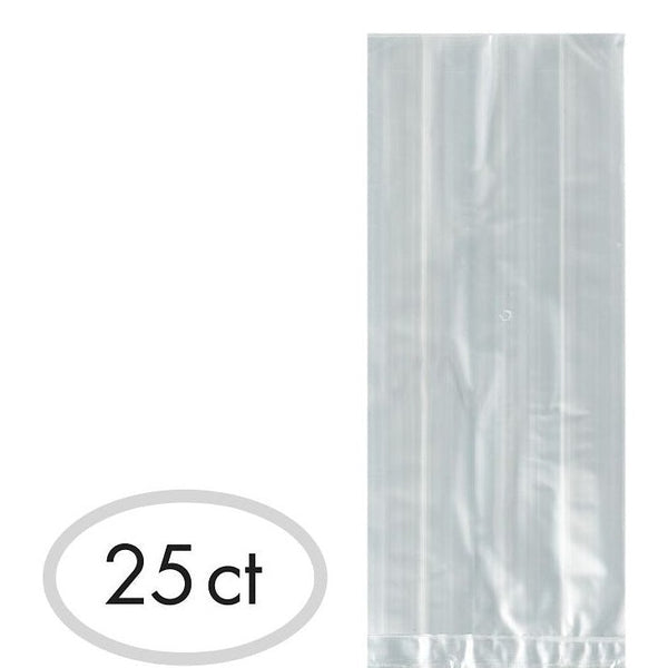 Clear Small Cellophane Party Bags, 25 Count