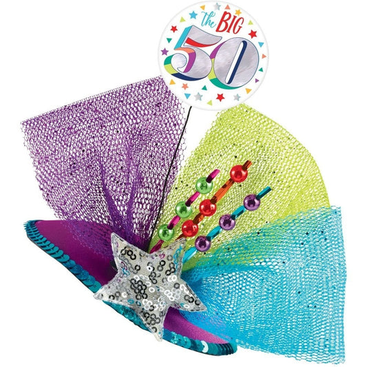 Clip On Couture Hat - 50Th