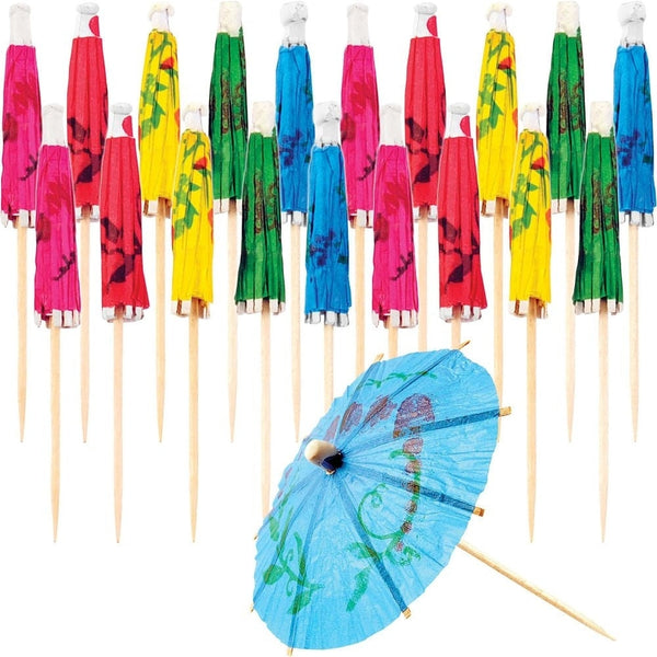 Cocktail Umbrella Assorted Picks, 20 Count
