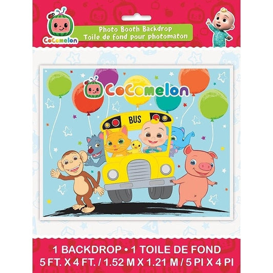Cocomelon Photo Booth Backdrop 60" X 48"