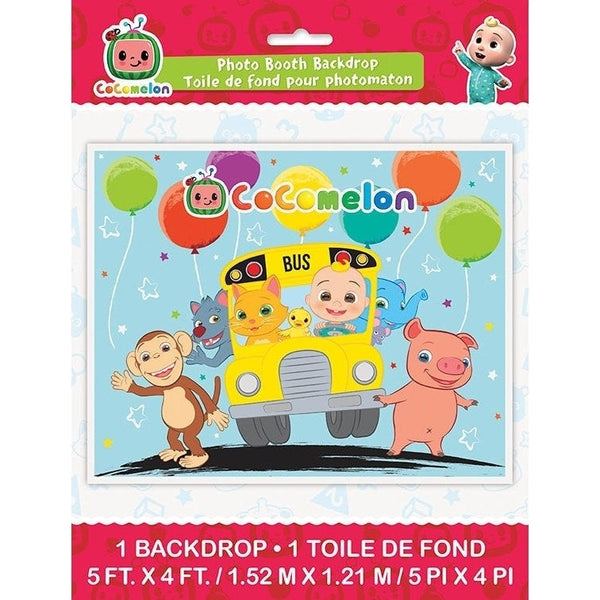 Cocomelon Photo Booth Backdrop 60" X 48"