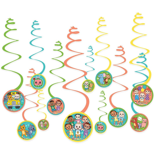 Cocomelon Spiral Decorations