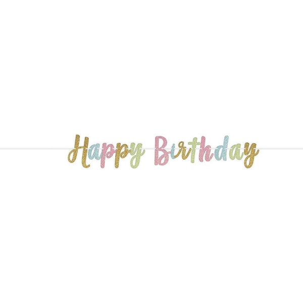 Confetti Fun Glitter Letter Banner