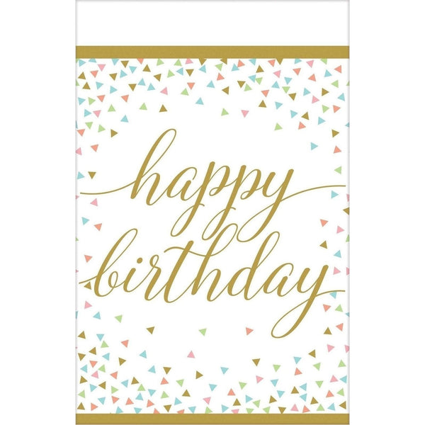 Confetti Fun Plastic Table Cover