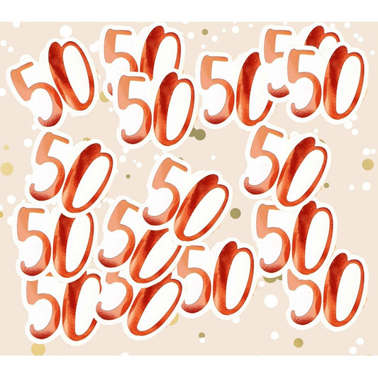 Confetti - Rose Gold 50Th Birthday