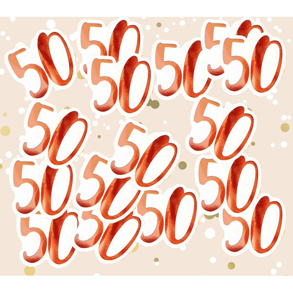 Confetti - Rose Gold 50Th Birthday