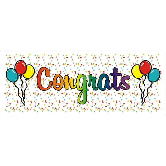 Congrats Balloons Banner