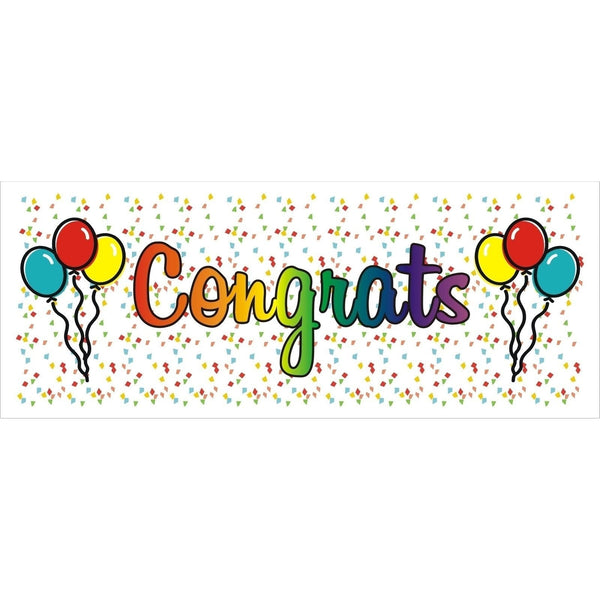 Congrats Balloons Banner