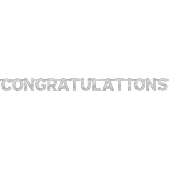 Congratulations - Large Foil Letter Banner