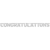 Congratulations - Large Foil Letter Banner