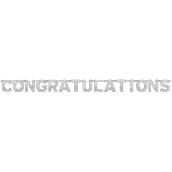 Congratulations - Large Foil Letter Banner