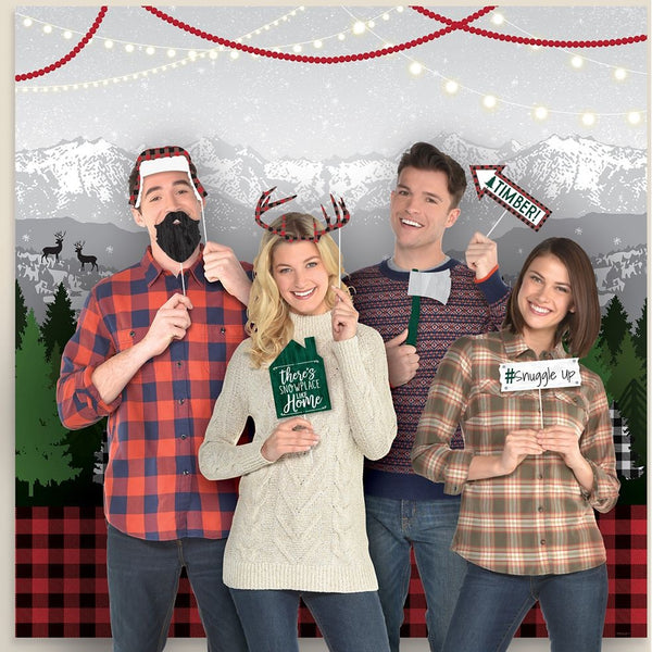 Cozy Christmas Scene Setters® W/Photo Props