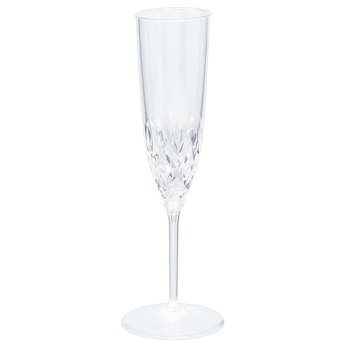 Crystal Look Champagne Flutes - Clear