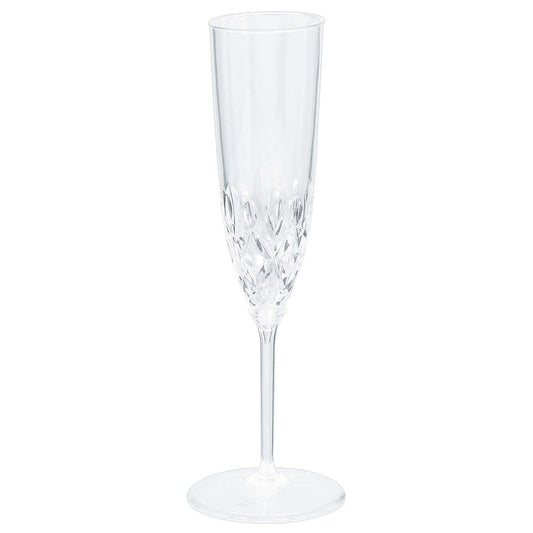 Crystal Look Champagne Flutes - Clear