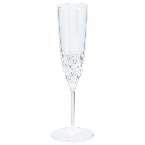 Crystal Look Champagne Flutes - Clear