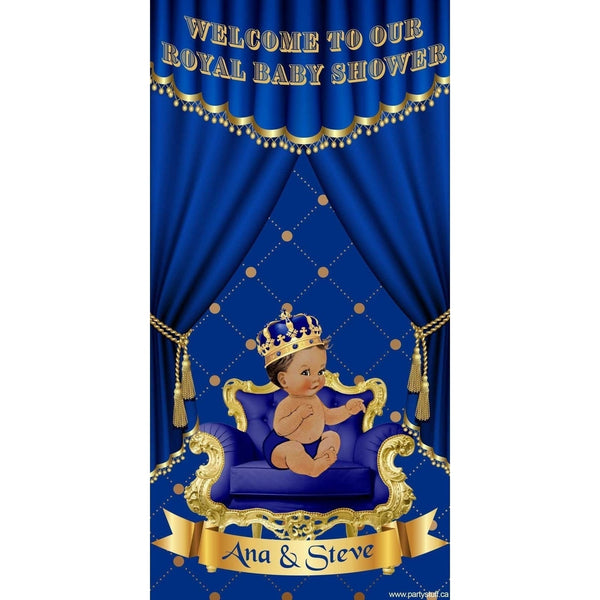 Customizable Deluxe Door Banner - Royal Baby Blue