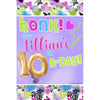 Customizable Yard Sign / Lawn Sign Birthday Chic Balloon