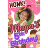 Customizable Yard Sign / Lawn Sign Birthday Donut W/PiCounture