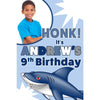 Customizable Yard Sign / Lawn Sign Birthday Shark W/PiCounture