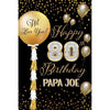 Customizable Yard Sign / Lawn Sign Birthday Sparkling Celebration 80