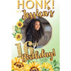 Customizable Yard Sign / Lawn Sign Birthday Sunflower W/PiCounture