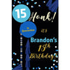 Customizable Yard Sign / Lawn Sign Birthday Tassel Blue