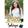 Customizable Yard Sign / Lawn Sign Grad Gold Glitter W/PiCounture