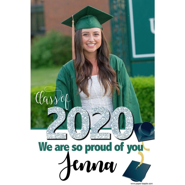 Customizable Yard Sign / Lawn Sign Grad Proud W/PiCounture