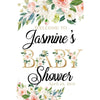 Customizable Yard Sign / Lawn Sign Welcome Baby Shower Gold Floral