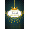 Customizable Yard Sign / Lawn Sign Welcome Baby Shower Royal Chandelier Blue