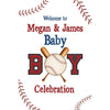 Customizable Yard Sign / Lawn Sign Welcome Baby Shower Baseball