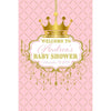 Customizable Yard Sign / Lawn Sign Welcome Baby Shower Royal Chandelier Pink