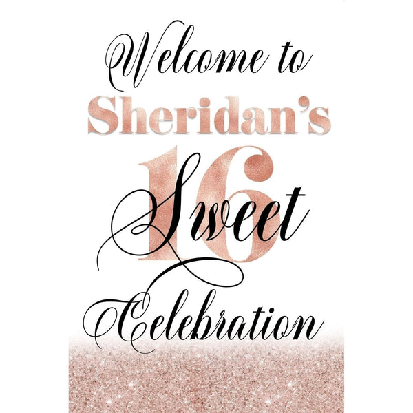 Customizable Yard Sign / Lawn Sign Welcome Birthday Sweet 16