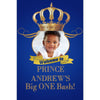 Customizable Yard Sign / Lawn Sign Welcome Birthday Big One Bash Royal Blue W/Photo