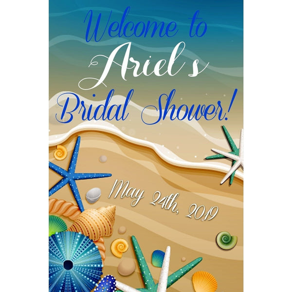 Customizable Yard Sign / Lawn Sign Welcome Bridal Shower Beach
