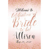 Customizable Yard Sign / Lawn Sign Welcome Bridal Shower Rose Gold Confetti