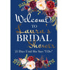 Customizable Yard Sign / Lawn Sign Welcome Bridal Shower Navy Floral