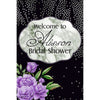 Customizable Yard Sign / Lawn Sign Welcome Bridal Shower Confetti & Flowers