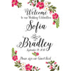 Customizable Yard Sign / Lawn Sign Welcome Wedding Floral