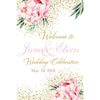 Customizable Yard Sign / Lawn Sign Welcome Wedding Floral Pink